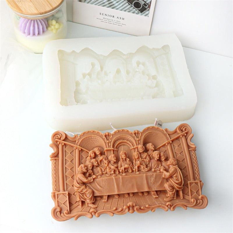 Lisslune | Exquisite Last Supper Candle Silicone Mold Set for Artistic Creations