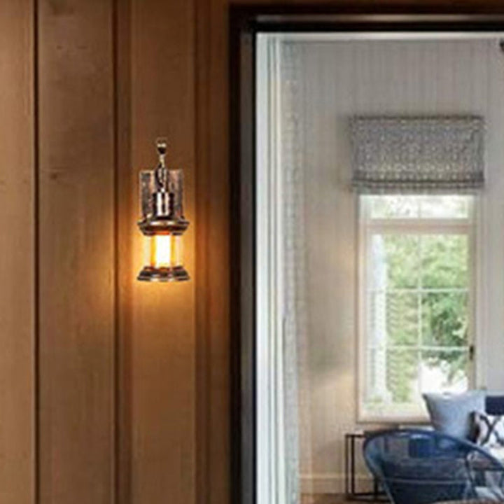 Lisslune | 1 Light Clear Glass Wall Light Nautical Bronze Kerosene Hall Wall Lights