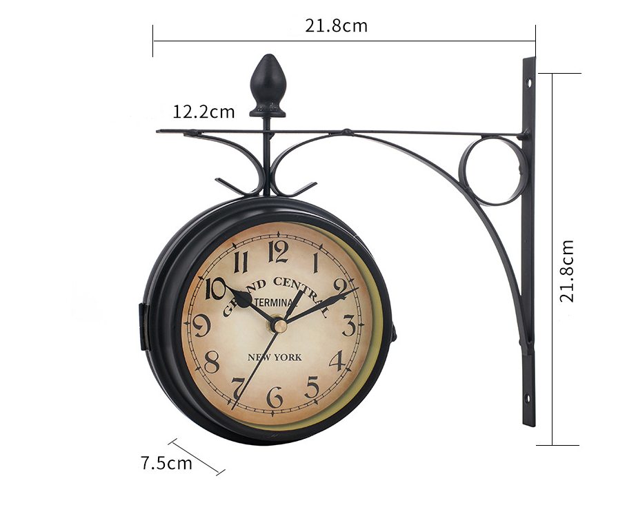 Lisslune | Double-sided EuroElegance wall clock