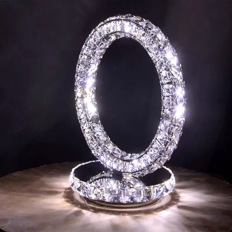 Lisslune | Auralis - Crystal Coated LED Nightstand Lamp