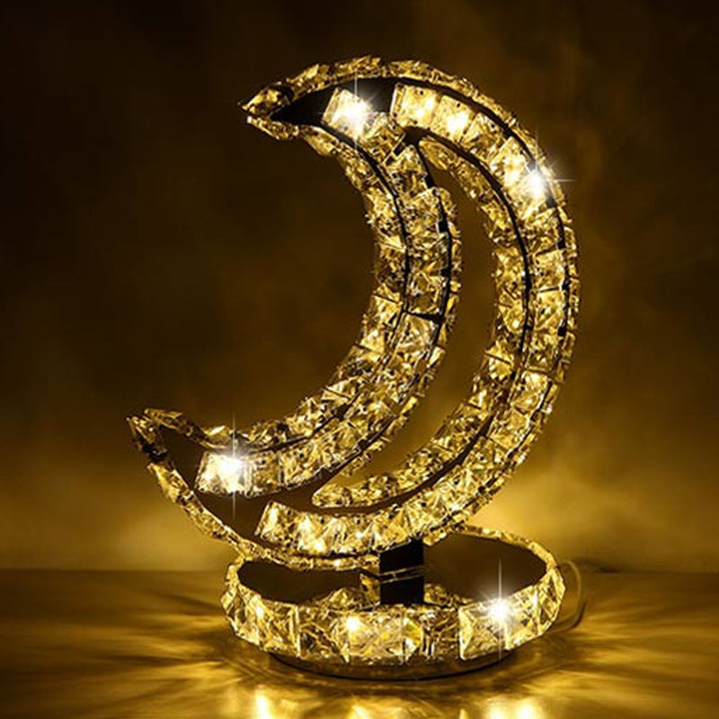 Lisslune | Auralis - Crystal Coated LED Nightstand Lamp