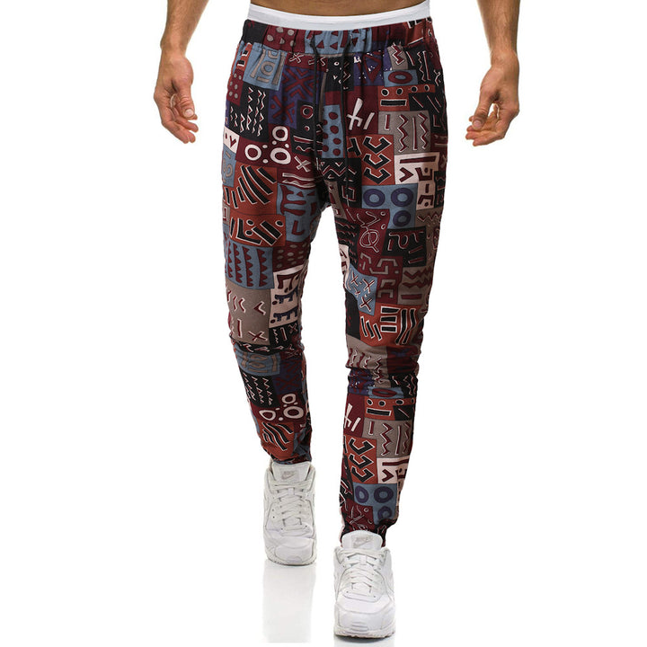 Men's fashionable sports pants with unique pattern Lisslune
