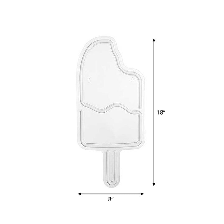Skørter | Ice Sucker bedroom night light plastic modern style LED hanging night light in white