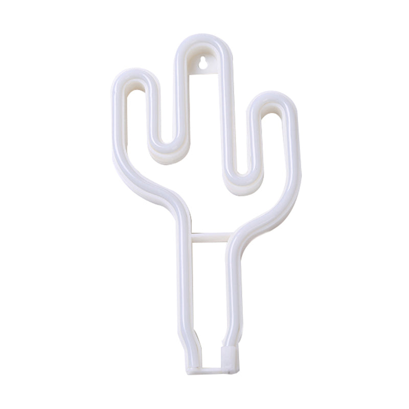 Skørter | Plastic Cactus Mini Night Lamp creative USB-powered LED white wall night light