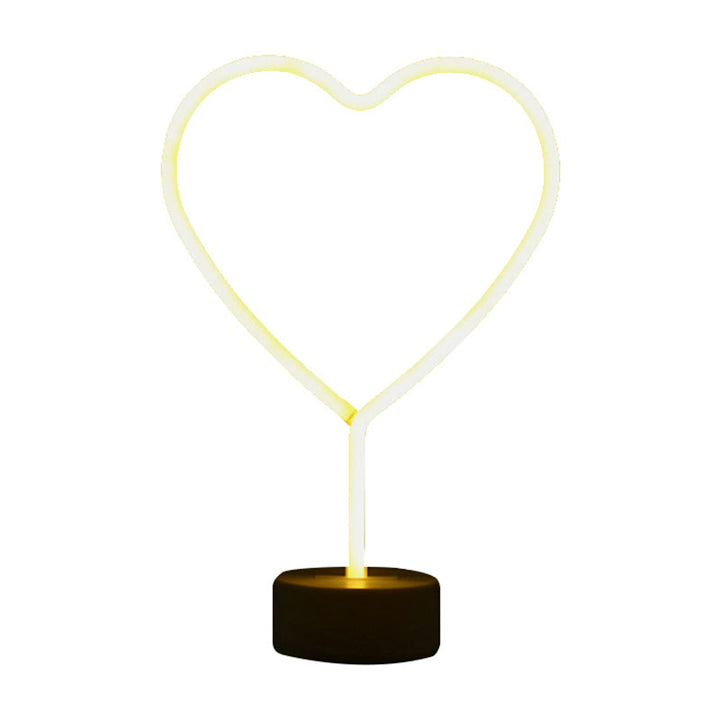 Skørter | Geometry Frame Mini Nightstand Lamp Minimalist Plastic LED White Wall Night Light