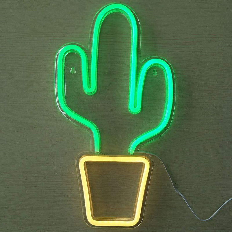 Skørter | white pots cactus-shaped bedside lamp children's style LED plastic wall night light