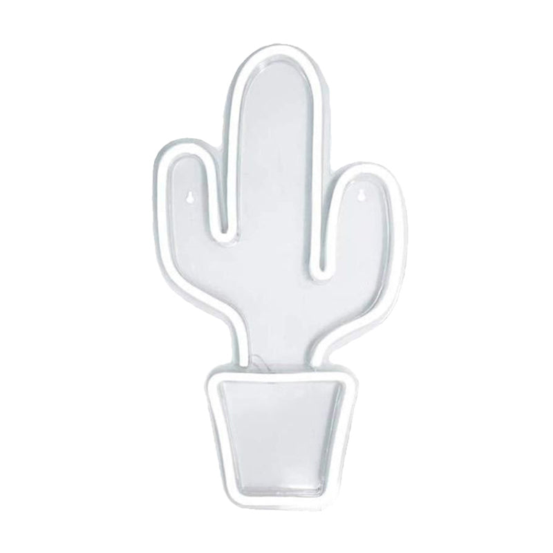 Skørter | white pots cactus-shaped bedside lamp children's style LED plastic wall night light