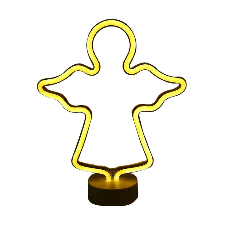 Skørter | Modern LED Nightstand Lighting White Geometry Wall Light with Plastic Shade