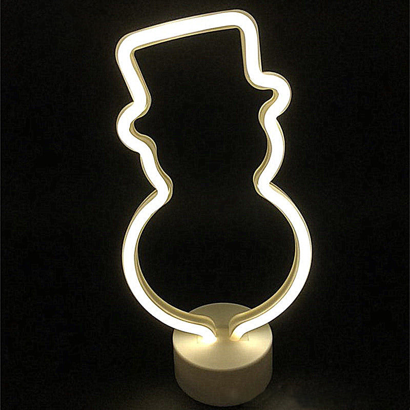 Skørter | Modern LED Nightstand Lighting White Geometry Wall Light with Plastic Shade