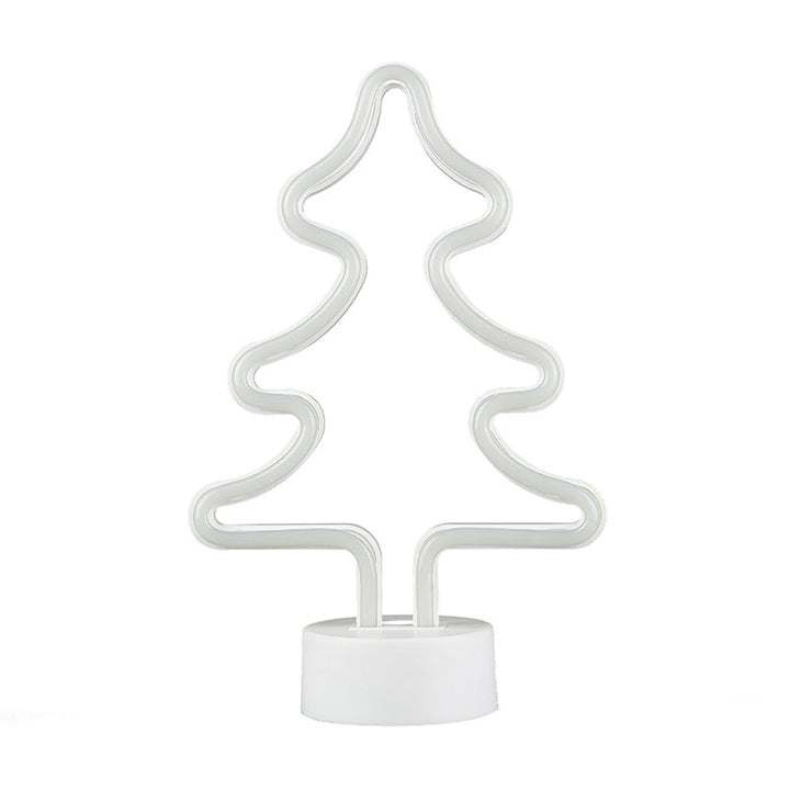 Skørter | Christmas element night light cartoon style plastic children's room LED wall night light in white
