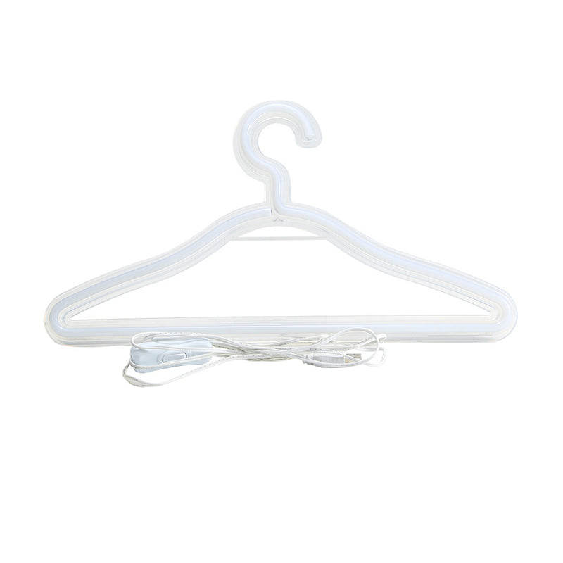 Skørter | Clothes hanger Bedroom Nightstand Light Plastic USB LED Minimal Wall lamp in White