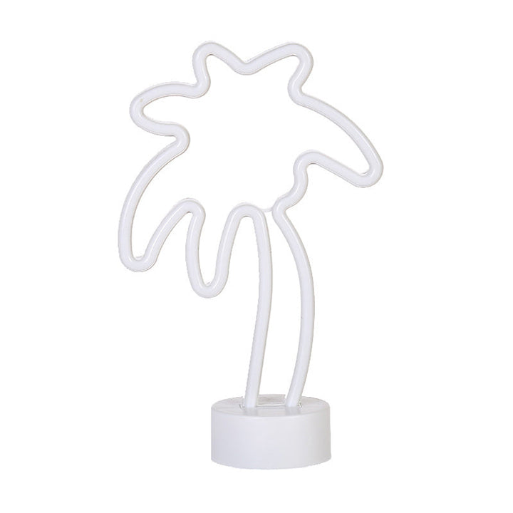 Skørter | Plastic Coconut Tree Table Lamp Simplicity LED White Night Light for Children's Room