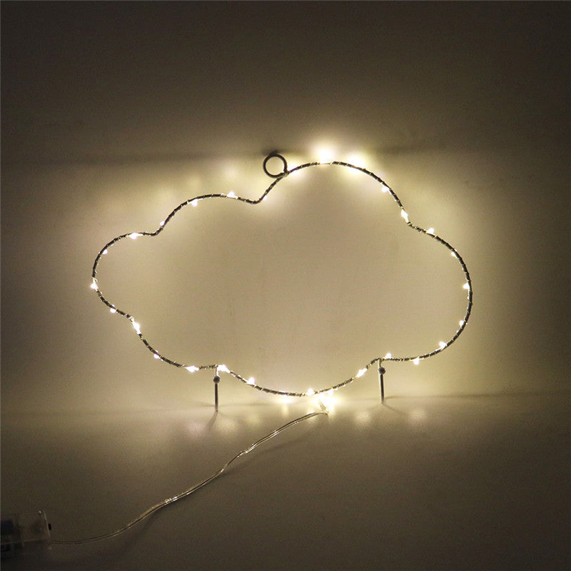 Skørter | Wire frame metal wall lamp modern LED white nightstand lighting for nursery