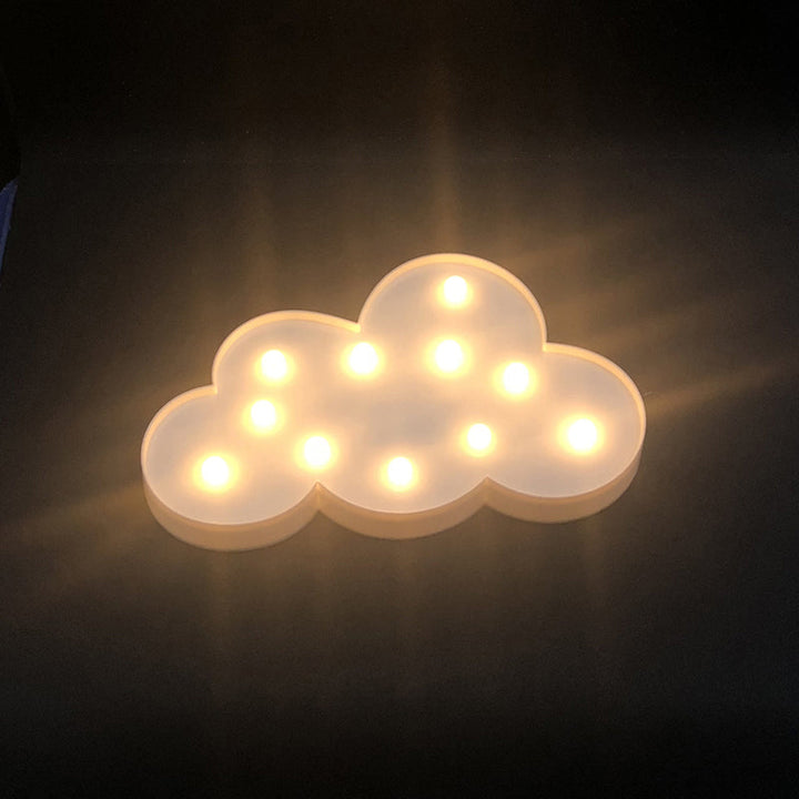 Skørter | Cloud-Shaped Mini Night Light Modern LED Plastic Wall Night Lighting