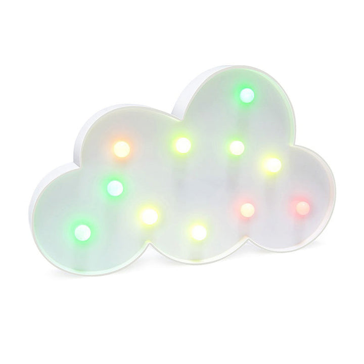 Skørter | Cloud-Shaped Mini Night Light Modern LED Plastic Wall Night Lighting