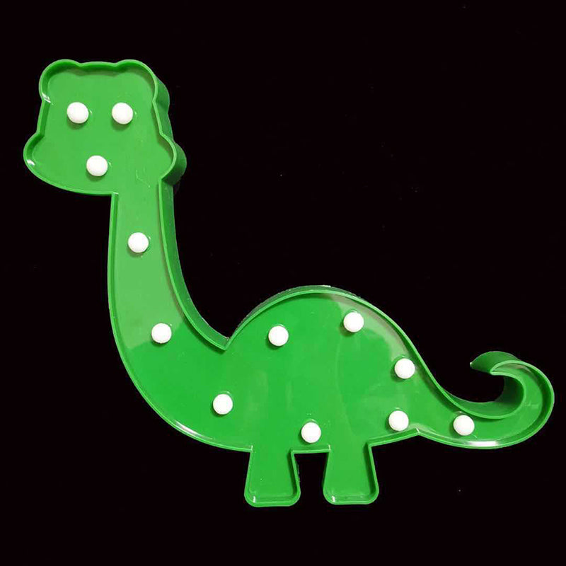 Skørter | Animal and Plant Night Light Cartoon Plastic Battery Powered LED Green Wall Night Light