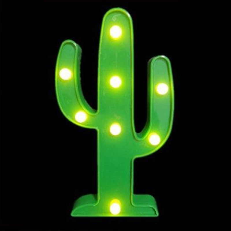 Skørter | Animal and Plant Night Light Cartoon Plastic Battery Powered LED Green Wall Night Light