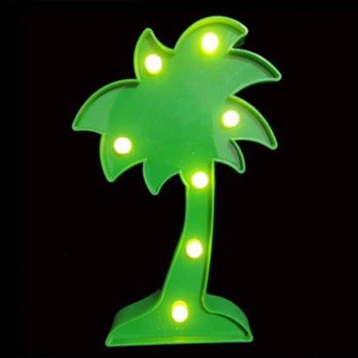 Skørter | Animal and Plant Night Light Cartoon Plastic Battery Powered LED Green Wall Night Light