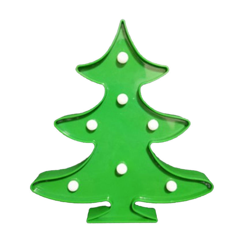 Skørter | Animal and Plant Night Light Cartoon Plastic Battery Powered LED Green Wall Night Light