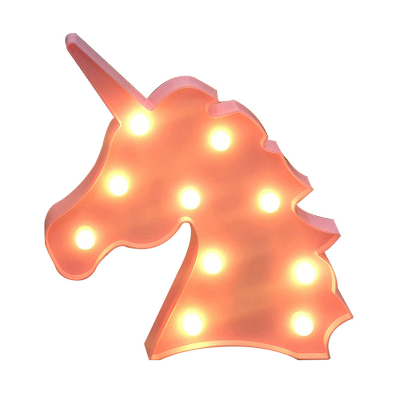 Skørter | Unicorn Mini Night Light Modern LED Plastic Wall Lamp for Girls' Bedroom
