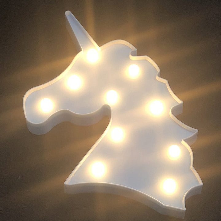 Skørter | Unicorn Mini Night Light Modern LED Plastic Wall Lamp for Girls' Bedroom
