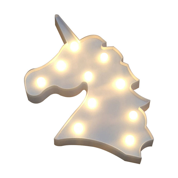 Skørter | Unicorn Mini Night Light Modern LED Plastic Wall Lamp for Girls' Bedroom