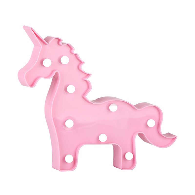 Skørter | Simple LED bed lamp unicorn wall light with plastic shade for the children's room