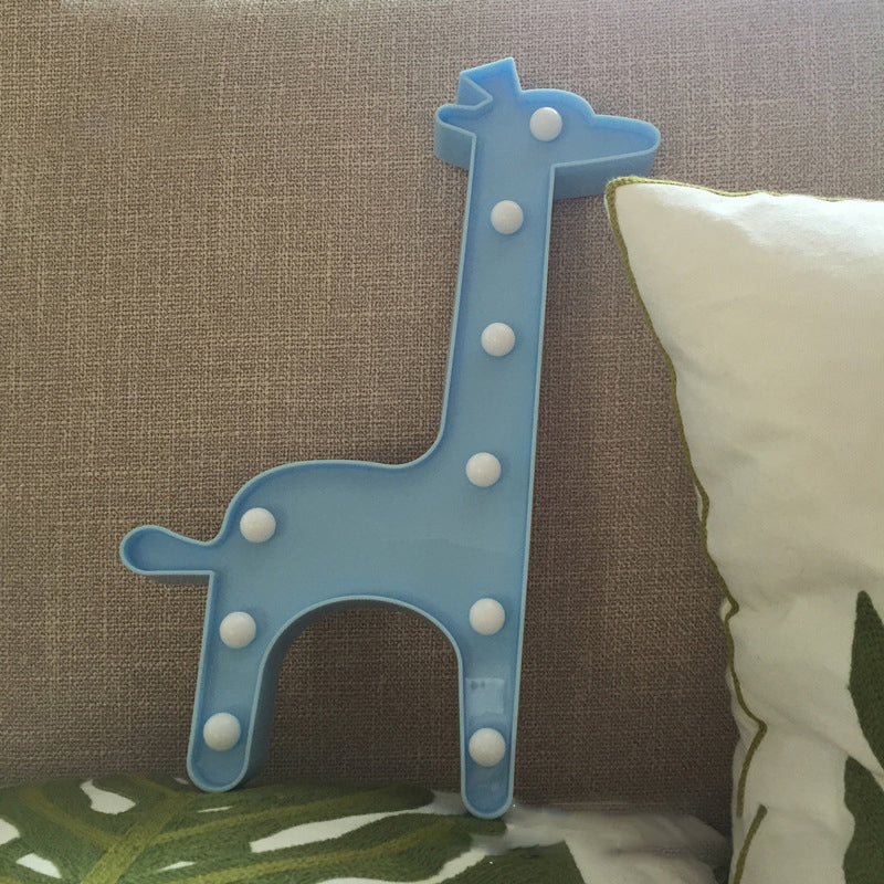 Skørter | Simple LED bed lamp unicorn wall light with plastic shade for the children's room