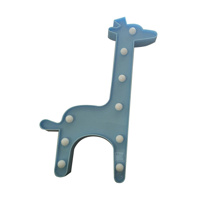 Skørter | Simple LED bed lamp unicorn wall light with plastic shade for the children's room