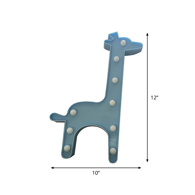 Skørter | Simple LED bed lamp unicorn wall light with plastic shade for the children's room