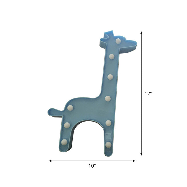 Skørter | Simple LED bed lamp unicorn wall light with plastic shade for the children's room
