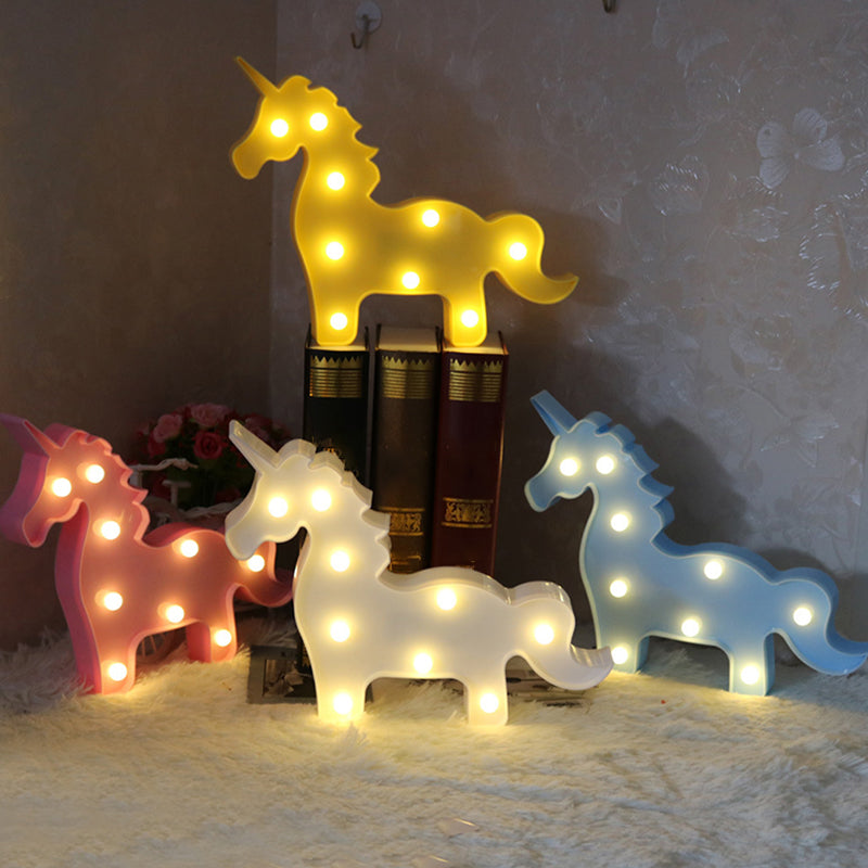 Skørter | Minimal Unicorn Magic Wand Night Lamp Plastic Children's Bedroom LED Night Light