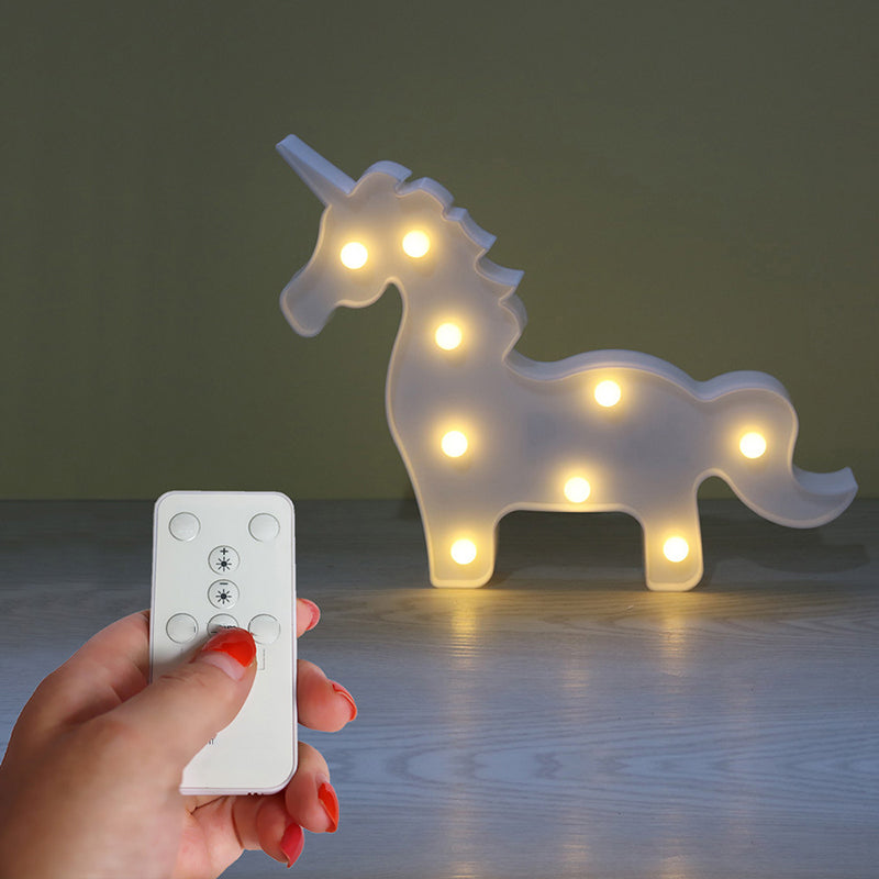 Skørter | Minimal Unicorn Magic Wand Night Lamp Plastic Children's Bedroom LED Night Light