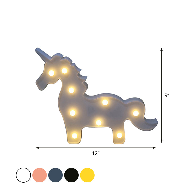 Skørter | Minimal Unicorn Magic Wand Night Lamp Plastic Children's Bedroom LED Night Light