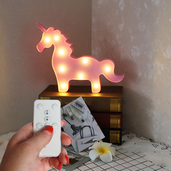 Skørter | Minimal Unicorn Magic Wand Night Lamp Plastic Children's Bedroom LED Night Light