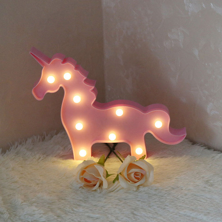 Skørter | Minimal Unicorn Magic Wand Night Lamp Plastic Children's Bedroom LED Night Light