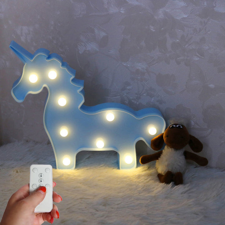 Skørter | Minimal Unicorn Magic Wand Night Lamp Plastic Children's Bedroom LED Night Light