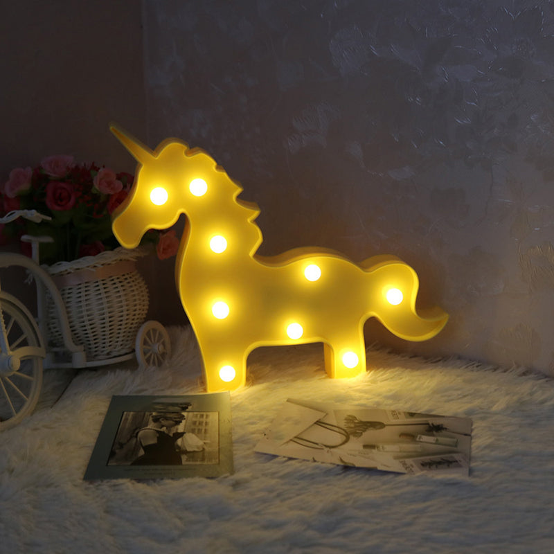 Skørter | Minimal Unicorn Magic Wand Night Lamp Plastic Children's Bedroom LED Night Light