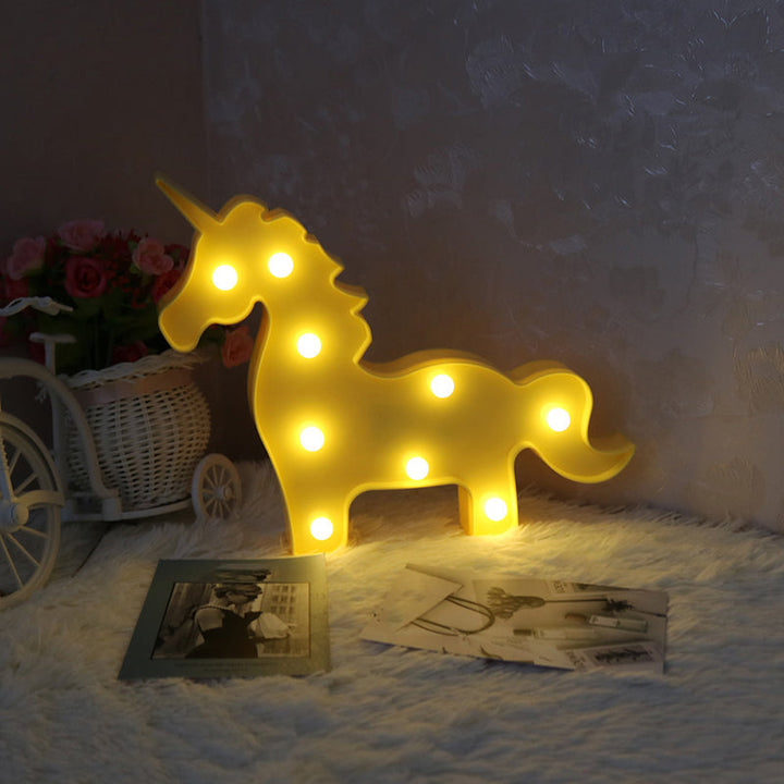 Skørter | Minimal Unicorn Magic Wand Night Lamp Plastic Children's Bedroom LED Night Light