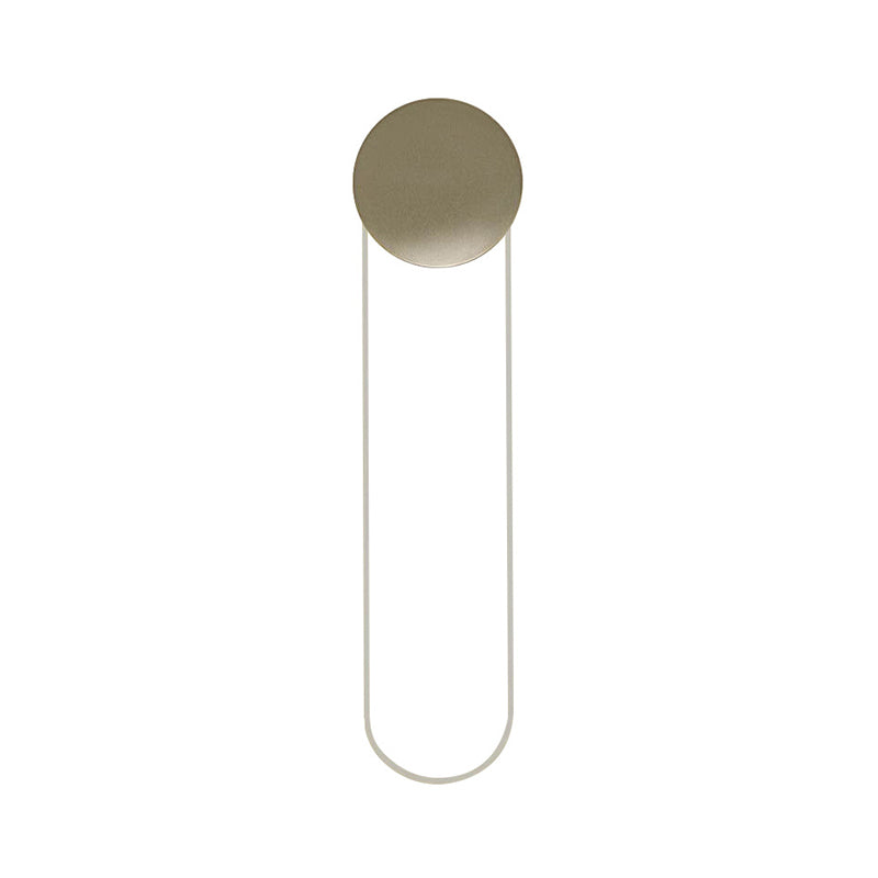 Lisslune | Rectangular Wall Lighting Ideas Modern Metal LED Bedroom Wall Mount Light Fixture in Gold