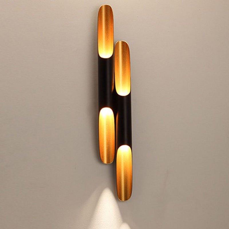 Lisslune | Gull-shaped Metal Wall Lamp Modernist 2 Lights Gold Wall Light for Hallway
