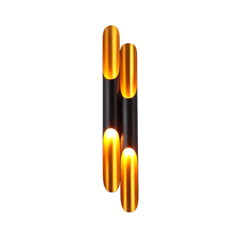 Lisslune | Gull-shaped Metal Wall Lamp Modernist 2 Lights Gold Wall Light for Hallway