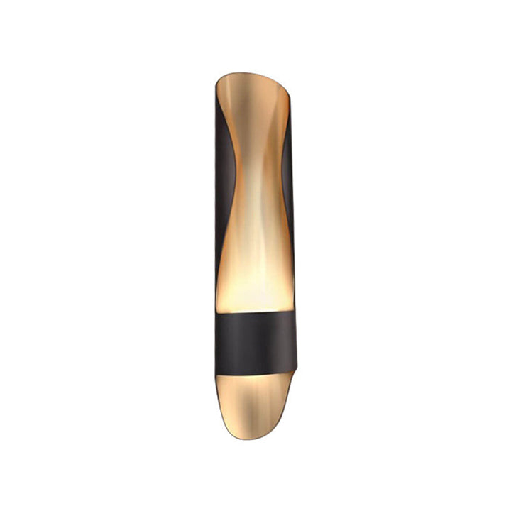 Lisslune | Twisted Tube Wall Lamp Sconces Contemporary Metal LED Black Wall Lighting Ideas