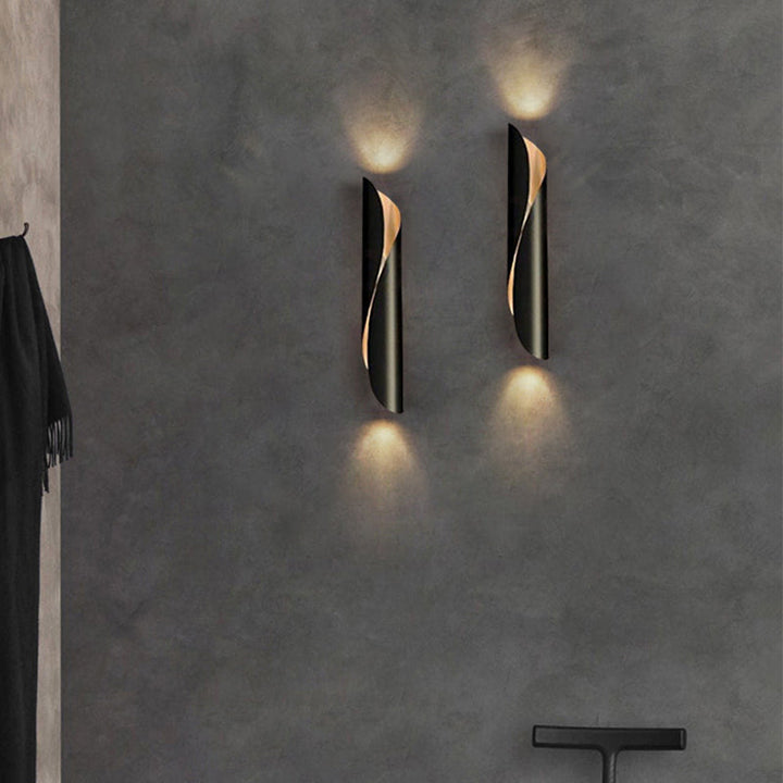 Lisslune | Wall lamp Wrap Modern style Aluminum 2 bulbs Wall lighting for bedside table