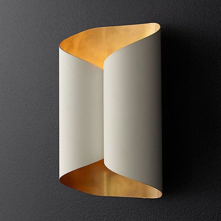 Skørter | Twist Wall Mount Light Fixture Minimalistic 2 Lights Metal Wall Lamp Sconces for Veranda