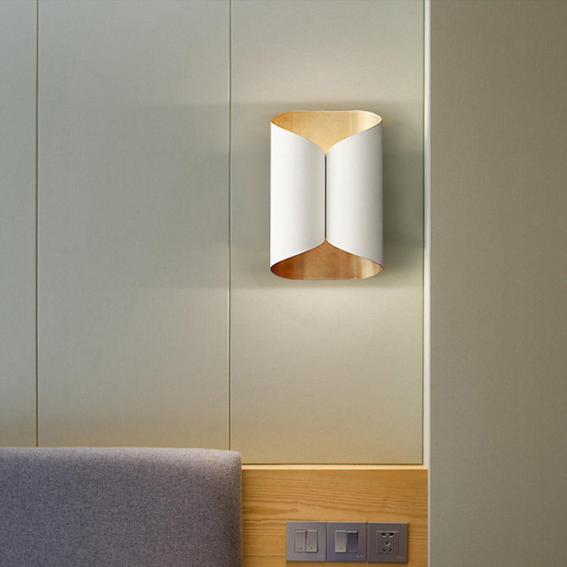 Skørter | Twist Wall Mount Light Fixture Minimalistic 2 Lights Metal Wall Lamp Sconces for Veranda