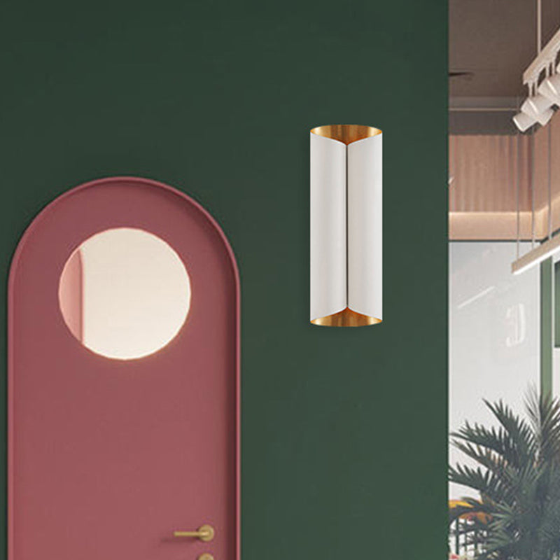 Skørter | Twist Wall Mount Light Fixture Minimalistic 2 Lights Metal Wall Lamp Sconces for Veranda