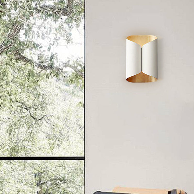 Skørter | Twist Wall Mount Light Fixture Minimalistic 2 Lights Metal Wall Lamp Sconces for Veranda