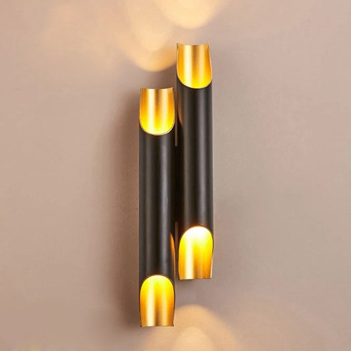Lisslune | Angled Tube Wall Mounted Lighting Simple Aluminum Living Room Wall Lamp Wall Light