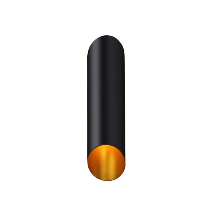 Lisslune | Minimal Oblique Tube Wall Lamp Aluminum 2 Lights Corridor Wall Light in Black